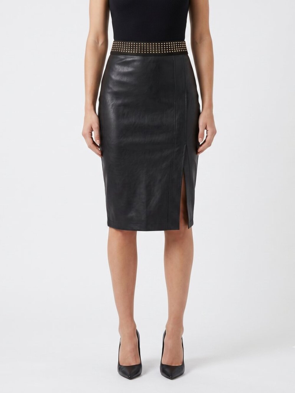 *Revamped Black Pencil Skirt